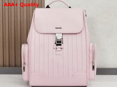 Rimowa Never Still Leather Flap Backpack Large in Pink Replica