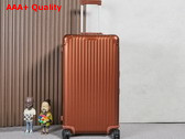 Rimowa Original Trunk Plus in Bronze Brown Aluminium Replica