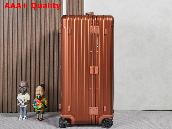 Rimowa Original Trunk Plus in Bronze Brown Aluminium Replica