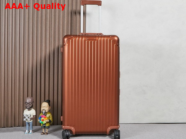 Rimowa Original Trunk Plus in Bronze Brown Aluminium Replica