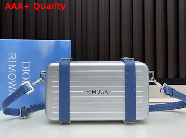 Rimowa Personal Aluminium Cross Body Bag in Blue Replica