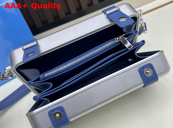 Rimowa Personal Aluminium Cross Body Bag in Blue Replica