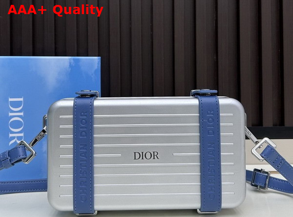 Rimowa Personal Aluminium Cross Body Bag in Blue Replica