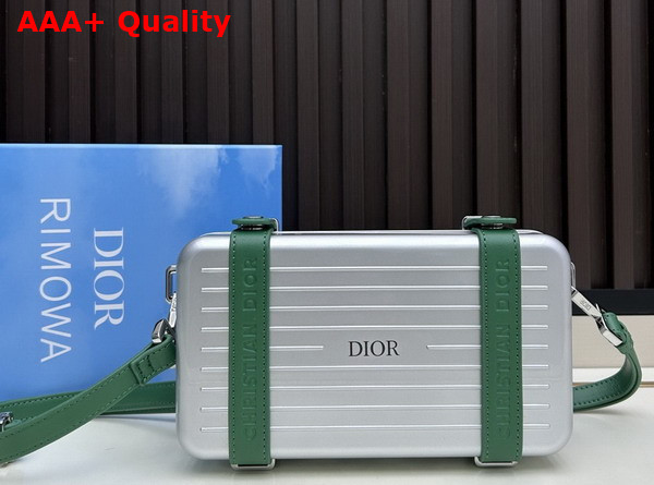 Rimowa Personal Aluminium Cross Body Bag in Green Replica