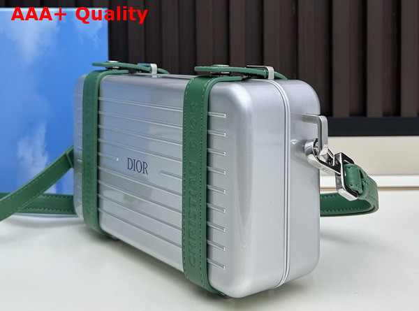 Rimowa Personal Aluminium Cross Body Bag in Green Replica