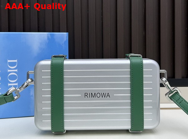 Rimowa Personal Aluminium Cross Body Bag in Green Replica
