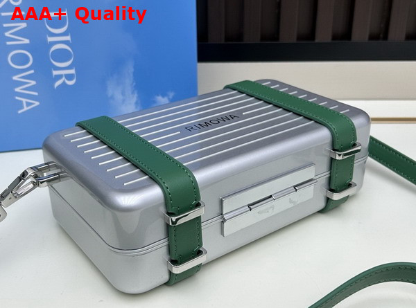 Rimowa Personal Aluminium Cross Body Bag in Green Replica