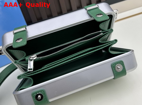Rimowa Personal Aluminium Cross Body Bag in Green Replica