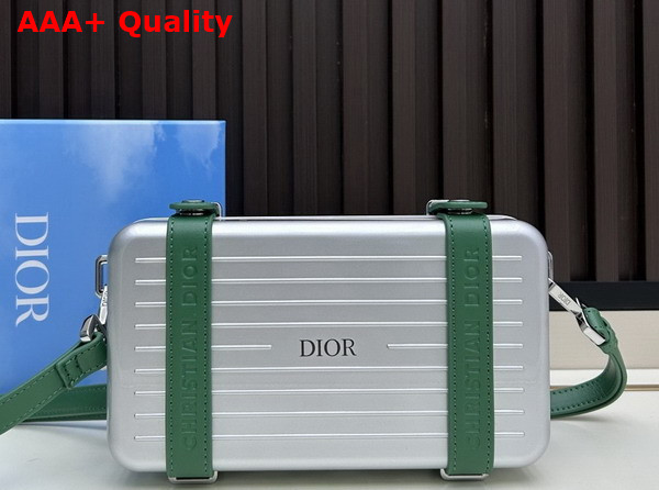 Rimowa Personal Aluminium Cross Body Bag in Green Replica