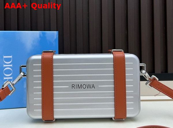 Rimowa Personal Aluminium Cross Body Bag in Silver Replica