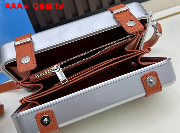 Rimowa Personal Aluminium Cross Body Bag in Silver Replica