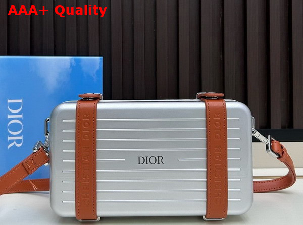 Rimowa Personal Aluminium Cross Body Bag in Silver Replica