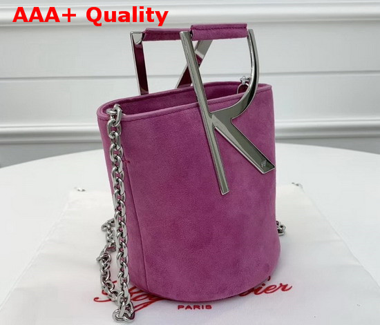 Roger Vivier RV Mini Bag in Pink Suede Replica