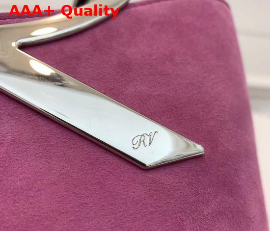 Roger Vivier RV Mini Bag in Pink Suede Replica