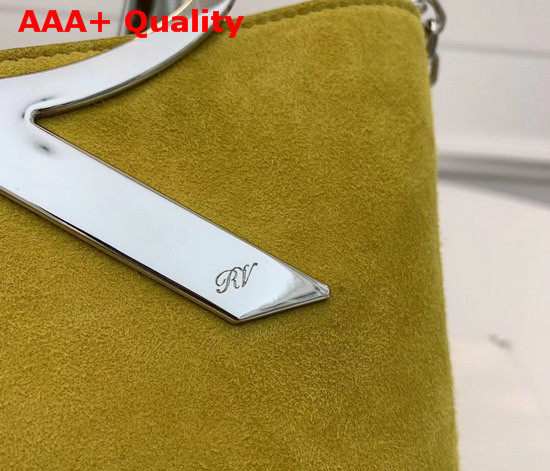 Roger Vivier RV Mini Bag in Yellow Suede Replica