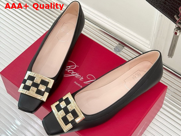 Roger Vivier Trompette Pumps in Black Leather Replica
