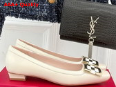 Roger Vivier Trompette Pumps in Off White Leather Replica