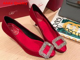 Roger Vivier Vertigo Diadem Pumps in Red Silk Satin Replica