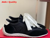 Roger Vivier Viv Low Sneakers in Suede Black Replica