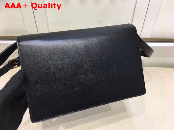 Medium Bellechasse Saint Laurent Bag in Black Leather and Taupe Suede Replica
