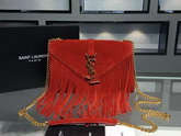 Monogram Saint Laurent Fringed Satchel for Sale
