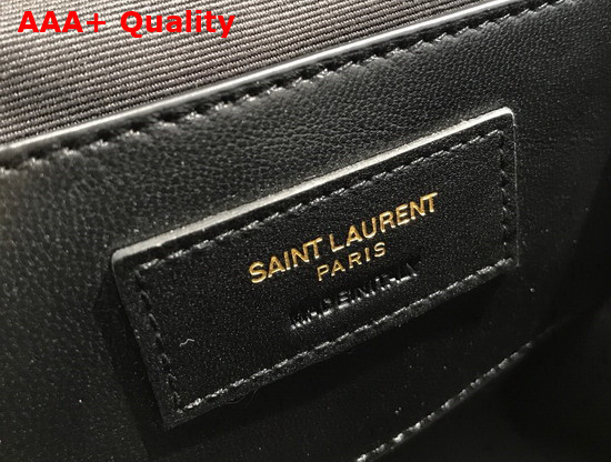 Saint Laurent 80S Vanity Bag in Carre Quilted Grain de Poudre Embossed Leather Blanc Vintage Replica