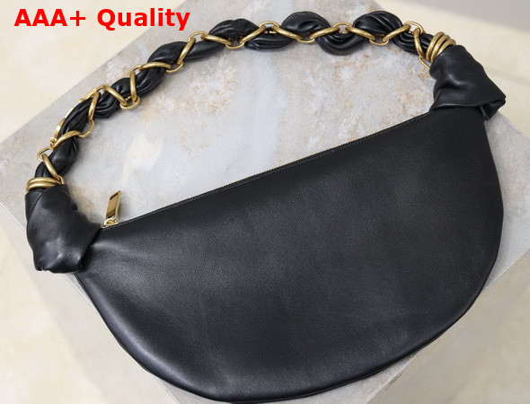 Saint Laurent Amalia Mini Hobo in Black Lambskin 862558 Replica