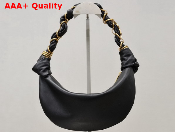 Saint Laurent Amalia Mini Hobo in Black Lambskin 862558 Replica