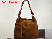 Saint Laurent Amalia in Suede Warm Caramel Cognac Replica