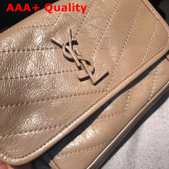 Saint Laurent Baby Niki Chain Bag in Light Taupe Replica