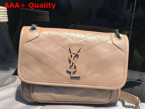 Saint Laurent Baby Niki Chain Bag in Light Taupe Replica