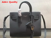 Saint Laurent Baby Sac De Jour Souple Bag in Grey Grained Leather Replica