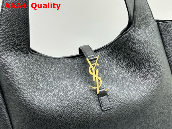 Saint Laurent Bea Hobo in Black Grained Leather Replica