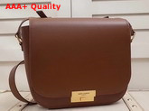 Saint Laurent Betty Satchel in Smooth Leather Deep Moka Replica
