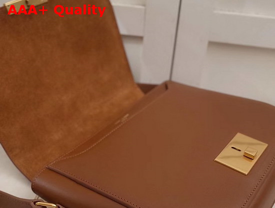 Saint Laurent Betty Satchel in Smooth Leather Deep Moka Replica
