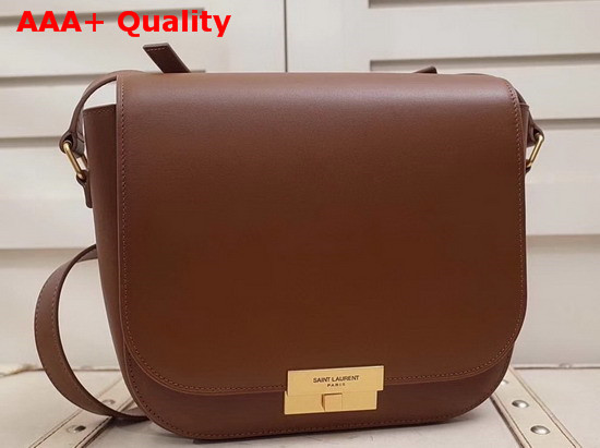 Saint Laurent Betty Satchel in Smooth Leather Deep Moka Replica