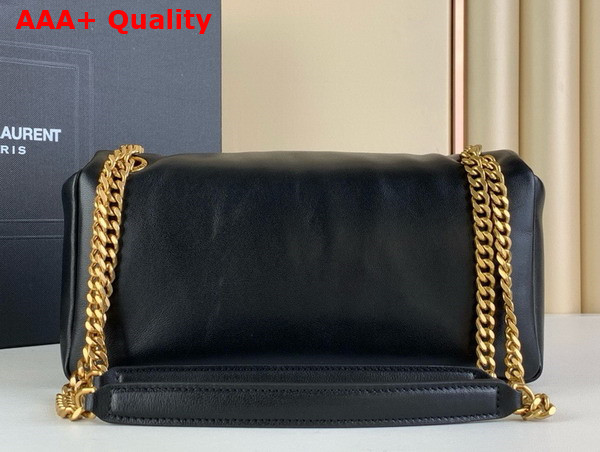 Saint Laurent Calypso Bag in Black Plunged Lambskin Replica