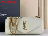 Saint Laurent Calypso Bag in Blanc Vintage Plunged Lambskin Replica