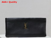 Saint Laurent Calypso Long Pouch in Lambskin Black Replica