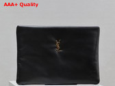 Saint Laurent Calypso Small Pouch in Lambskin Black Replica