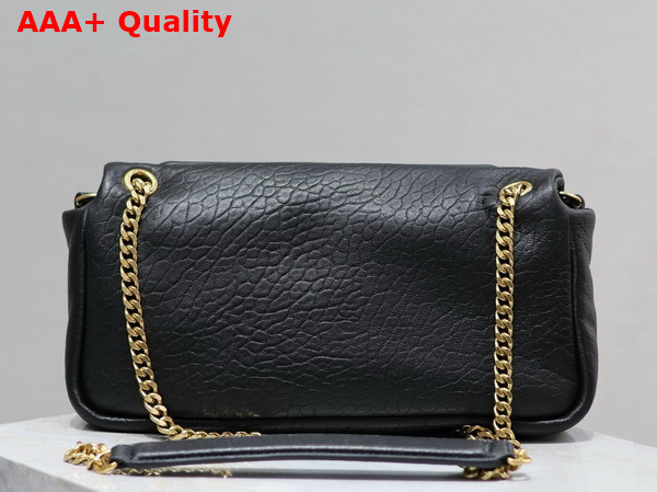 Saint Laurent Calypso Small in Grained Lambskin Black Replica