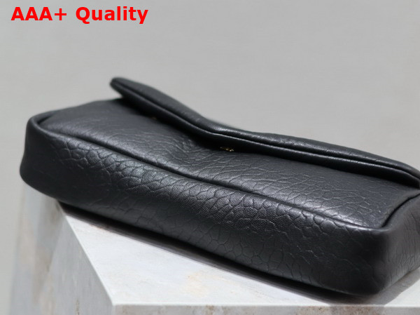 Saint Laurent Calypso Small in Grained Lambskin Black Replica