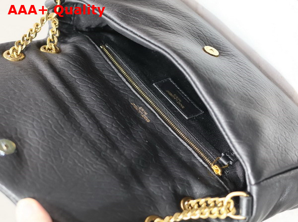 Saint Laurent Calypso Small in Grained Lambskin Black Replica