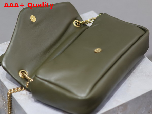 Saint Laurent Calypso Small in Plunged Lambskin Light Musk Replica