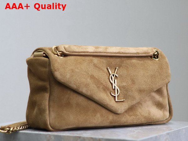 Saint Laurent Calypso Small in Suede Dry Grain Replica