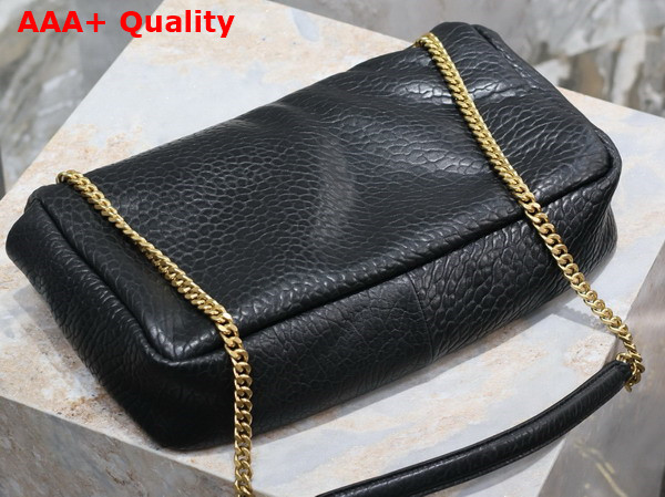 Saint Laurent Calypso XXL in Grained Lambskin Black Replica