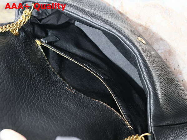Saint Laurent Calypso XXL in Grained Lambskin Black Replica