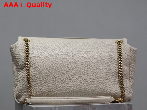 Saint Laurent Calypso XXL in Grained Lambskin Blanc Vintage Replica