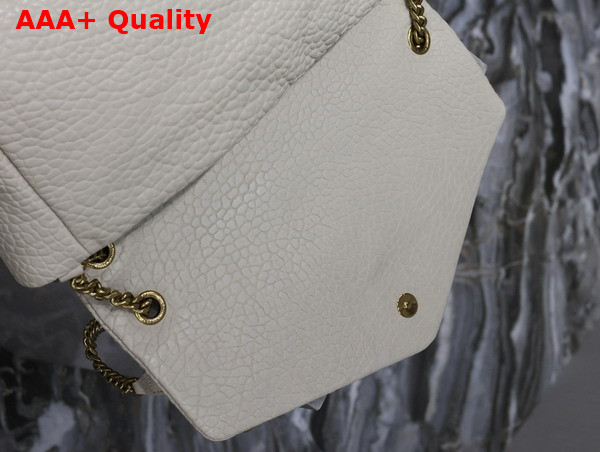 Saint Laurent Calypso XXL in Grained Lambskin Blanc Vintage Replica