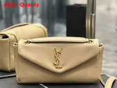 Saint Laurent Calypso in Plunged Lambskin Beige Replica